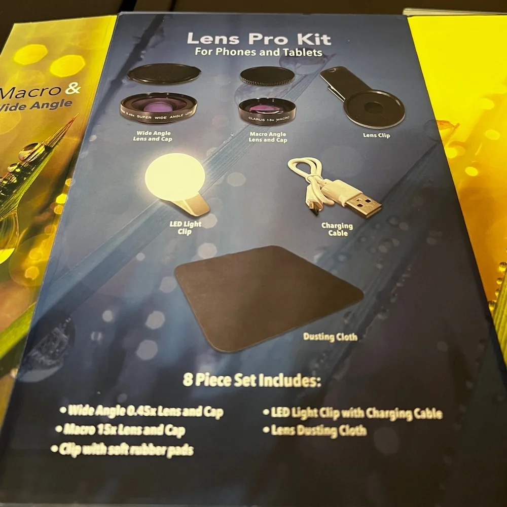 Power To Go Lens Pro Kit For Phones and Tablets brand new in sealed box